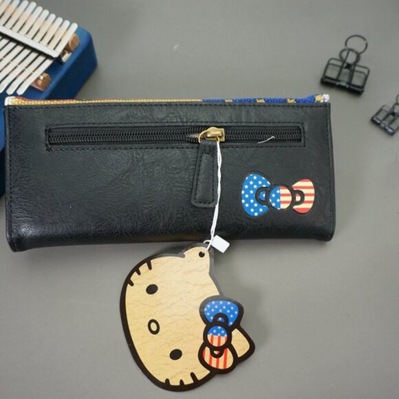 Hello Kitty Long Wallet USA Flag - Picture 5 of 5